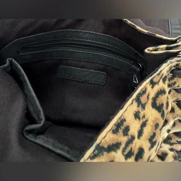 BCBGeneration Leopard Print Chain Envelope Bag - Picture 7 of 9